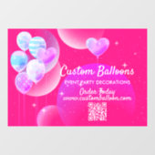 Ballondecoratie qr-code evenementenmanager raamsticker (Vel)