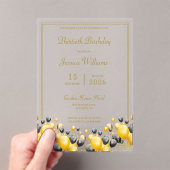 Ballondecoraties Verjaardagsfeest Acryl Uitnodigingen (Insitu (Draagbaar))