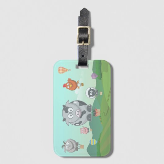 ballondieren bagagelabel (Voorkant (verticaal))