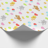 ballondieren cadeaupapier (Hoek)