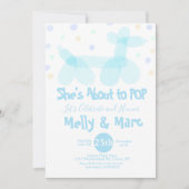 Ballondieren Doorzichtige Stippen Kaart (Voorkant)