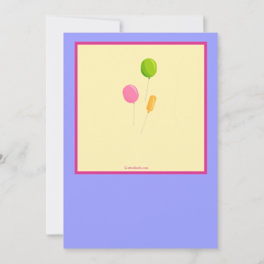 Ballondieren Kaart (Achterkant)