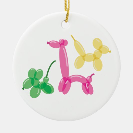ballondieren keramisch ornament (Voorkant)