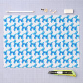 Ballondieren, portaal blauw patroon tissuepapier (Craft)