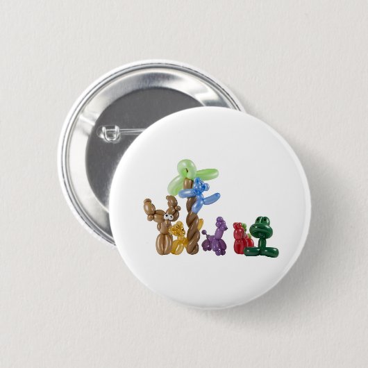 ballondiergroep ronde button 5,7 cm (Voorkant /achterkant)