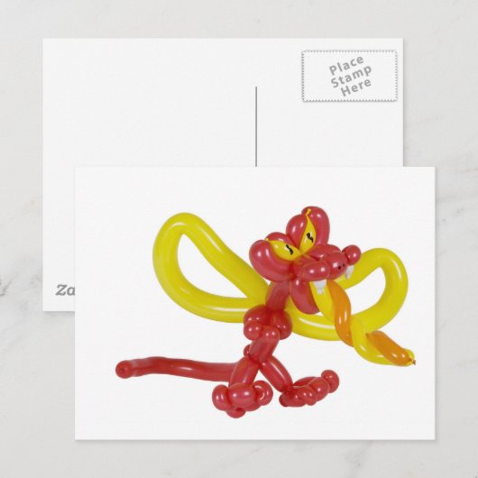 ballondraak briefkaart (Voorkant / Achterkant)