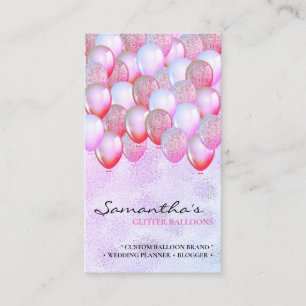 Ballonfeest planner glitters elegant visitekaartje