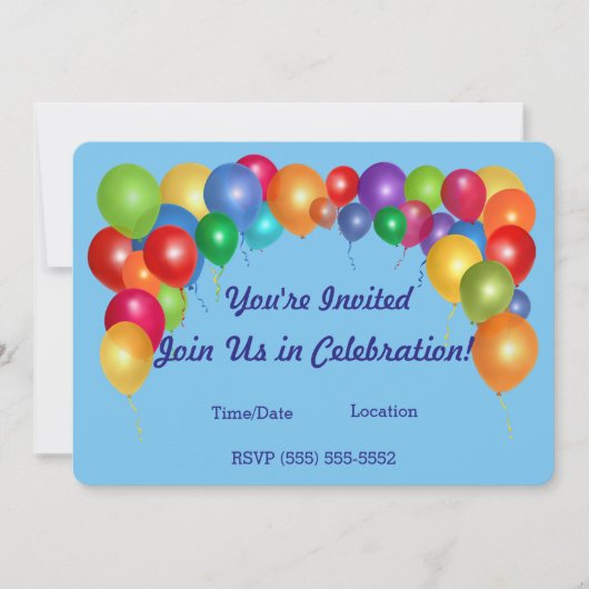 Ballonfeestdag Kaart (Voorkant)