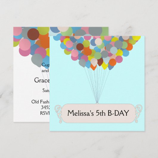Ballonfeestdag Kaart (Voorkant / Achterkant)