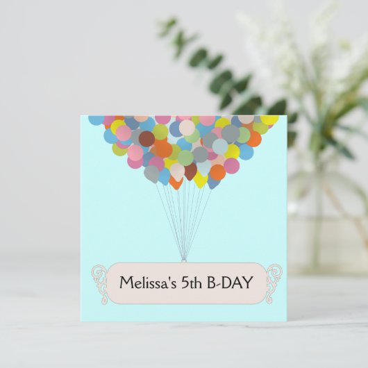 Ballonfeestdag Kaart (Staand voorkant)