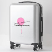 Ballonfeestplanner elke kleur naam autosticker sticker (Koffer)