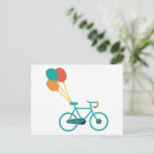 Ballonfiets Briefkaart (Staand voorkant)
