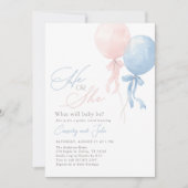 Ballongenderonthulling Kaart (Voorkant)