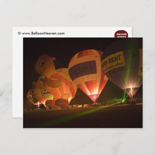 ballongloed-1 briefkaart (Voorkant / Achterkant)