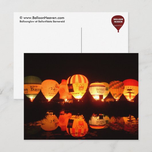 ballongloed-2 briefkaart (Voorkant / Achterkant)