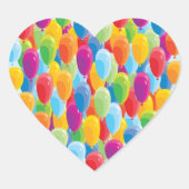 Ballonhart - Verjaardag Stickers (Voorkant)