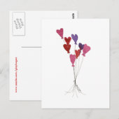 Ballonharten Briefkaart (Voorkant / Achterkant)