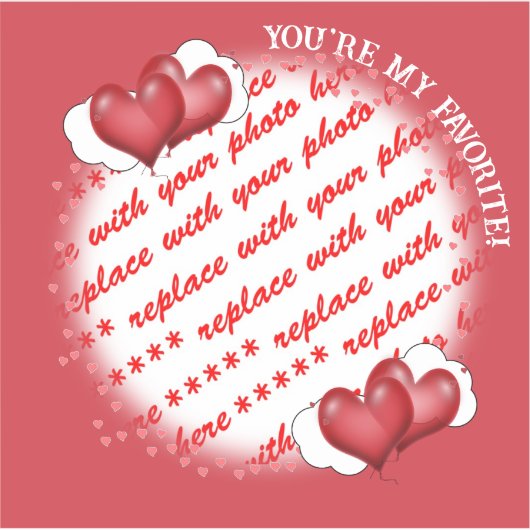 Ballonharten foto Lijst Sticker (Voorkant)