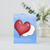 Ballonharten (Jouw tekst toevoegen) Briefkaart (Staand voorkant)