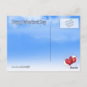 Ballonharten met kleine harten briefkaart (Achterkant)