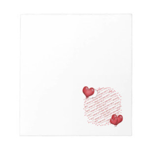 Ballonharten met Little Hearts Photo Lijst Notitieblok