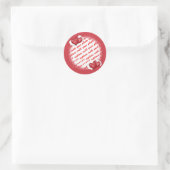 Ballonharten met Little Hearts Photo Lijst Ronde Sticker (Tas)