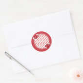 Ballonharten met Little Hearts Photo Lijst Ronde Sticker (Envelop)