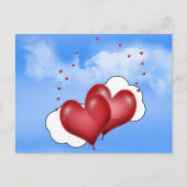 Ballonharten met weinig hart briefkaart (Voorkant)