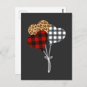 Ballonharten Valentinedag Briefkaart (Voorkant / Achterkant)