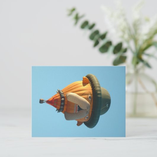 ballonhond briefkaart (Staand voorkant)