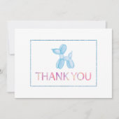 Ballonhond Dank U Fotokaart voor Kinderen Kaart (Voorkant)