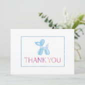 Ballonhond Dank U Fotokaart voor Kinderen Kaart (Staand voorkant)