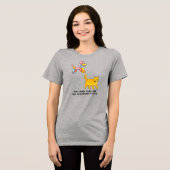 Ballonhond en kat illustratie Tri-Blend shirt (Voorkant volledig)