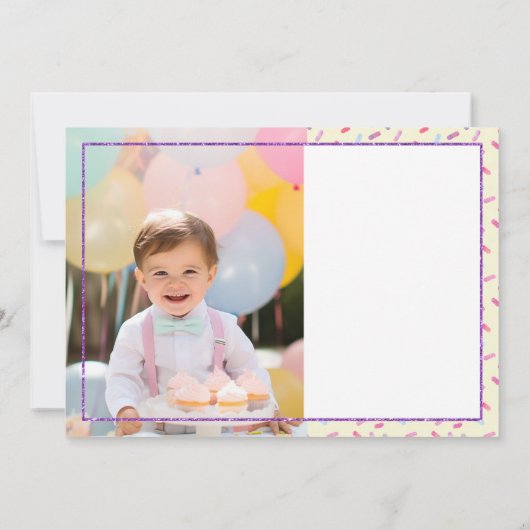 Ballonhond Kinder bedankkaart Kaart (Achterkant)