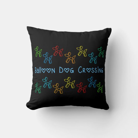 Ballonhond Kruisende Kussen (Voorkant)