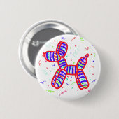 Ballonhond met Confetti Button (Voorkant /achterkant)