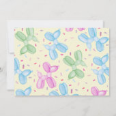 Ballonhond Pop-op-over verjaardagsuitnodiging Kaart (Achterkant)