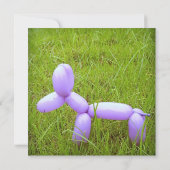 Ballonhond Verjaardag Kaart (met Envelop) (Achterkant)