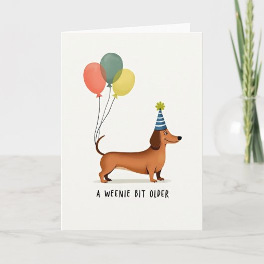 Ballonhond Verjaardagskaart Kaart (Voorkant)