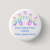  ballonhonden in Love Button (Voorkant)