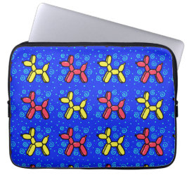 Ballonhonden met polka stippen/draaikolken Laptoph Laptop Sleeve