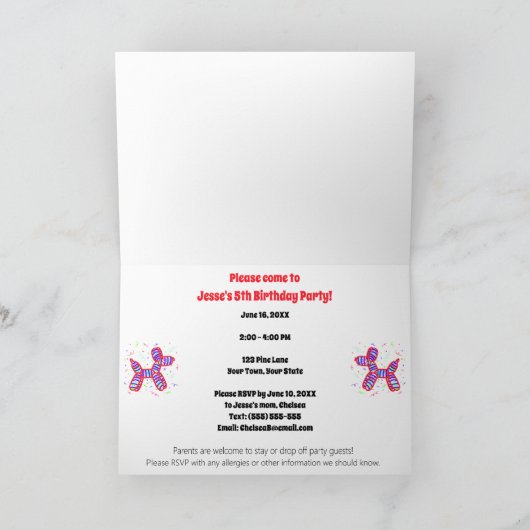 Ballonhonden partij gevouwen (Binnen)