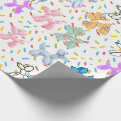ballonhondenwikkelpapier cadeaupapier (Hoek)