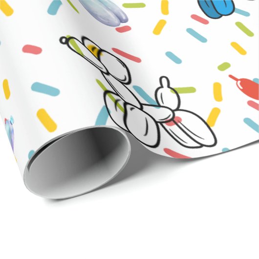 ballonhondenwikkelpapier cadeaupapier (Rol Hoek)
