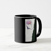 Ballonhoofd, zwevend, tekening mok (Voorkant rechts)