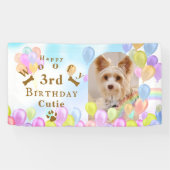 Ballonhuisdierhond Foto Spandoek (Horizontaal)