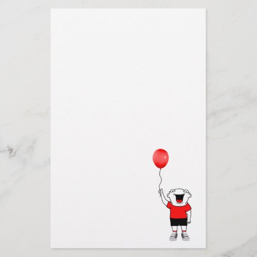 ballonjongen briefpapier (Voorkant)