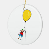 ballonjongen keramisch ornament (Links)