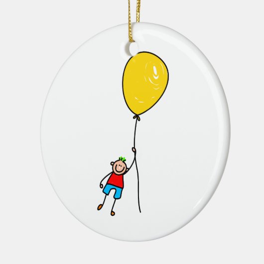 ballonjongen keramisch ornament (Links)