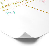 Ballonjongen of meisje Genderkwesties openbaar ste Poster (Hoek)